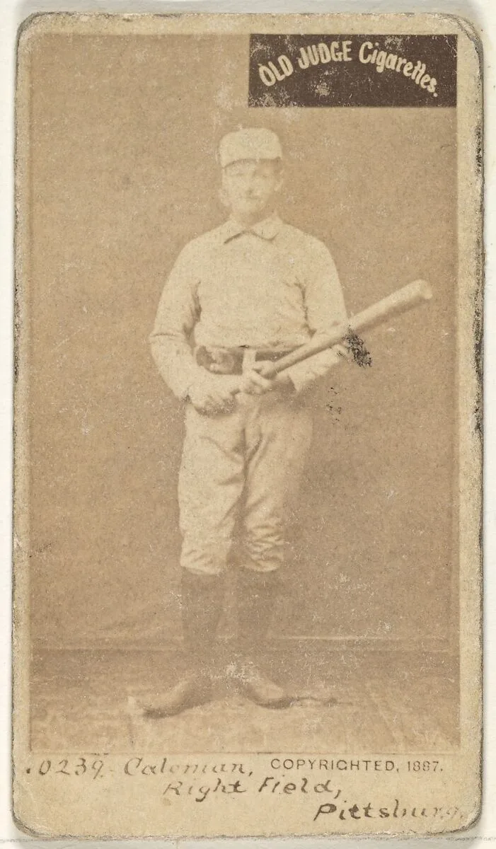 John Francis Coleman, Right Field, Pittsburgh, from the Old Judge series (N172) for Old Judge Cigarettes — Goodwin & Company