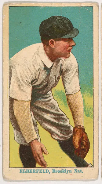 Nat Elberfeld, Brooklyn, from Coupon Cigarettes Baseball Issue, 1914-1916 — Coupon Cigarettes