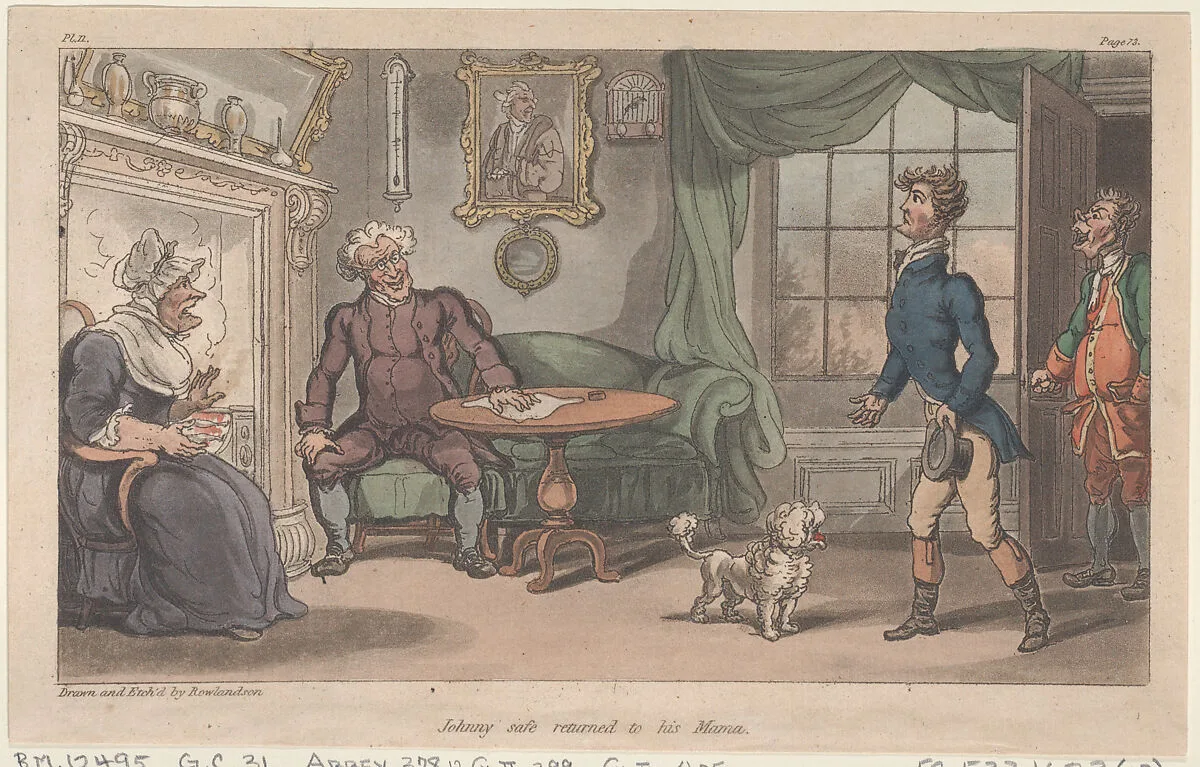 Johnny safe returned to his Mama — Patrick Martin & Co|Thomas Rowlandson
