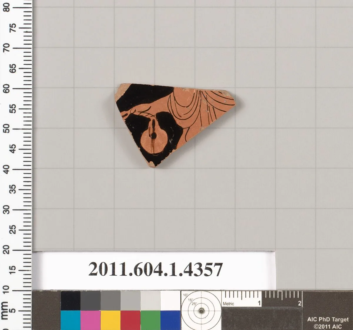 Terracotta fragment of a kylix (drinking cup) — Unknown