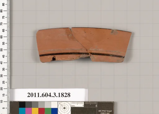 Terracotta fragment of a kylix: Lip cup (drinking cup)