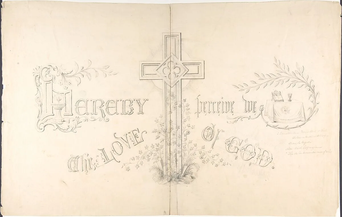 Design for Religious Motto — Robert William Hume