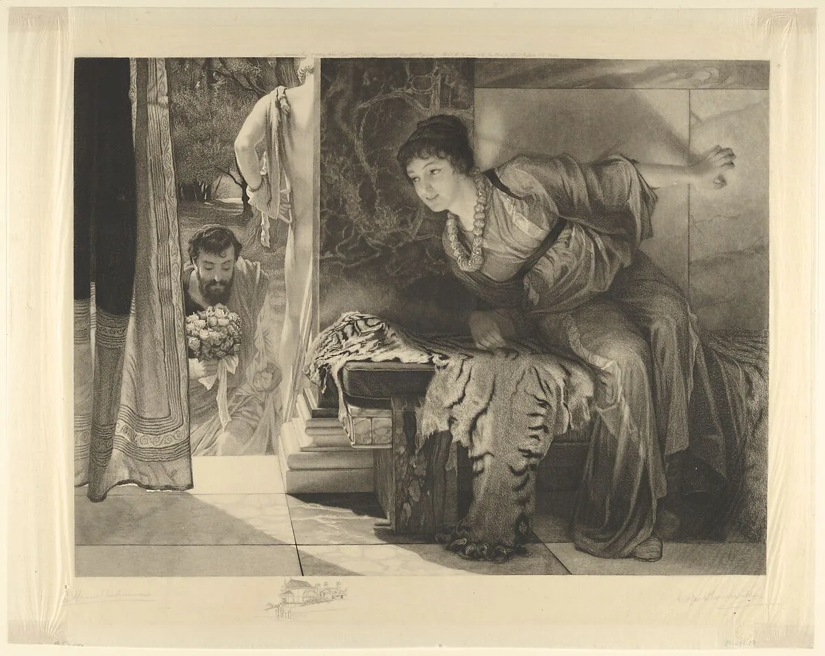Welcome Footsteps (Well-known Footsteps) — Sir Lawrence Alma-Tadema|Leopold Löwenstam|Arthur Tooth & Sons