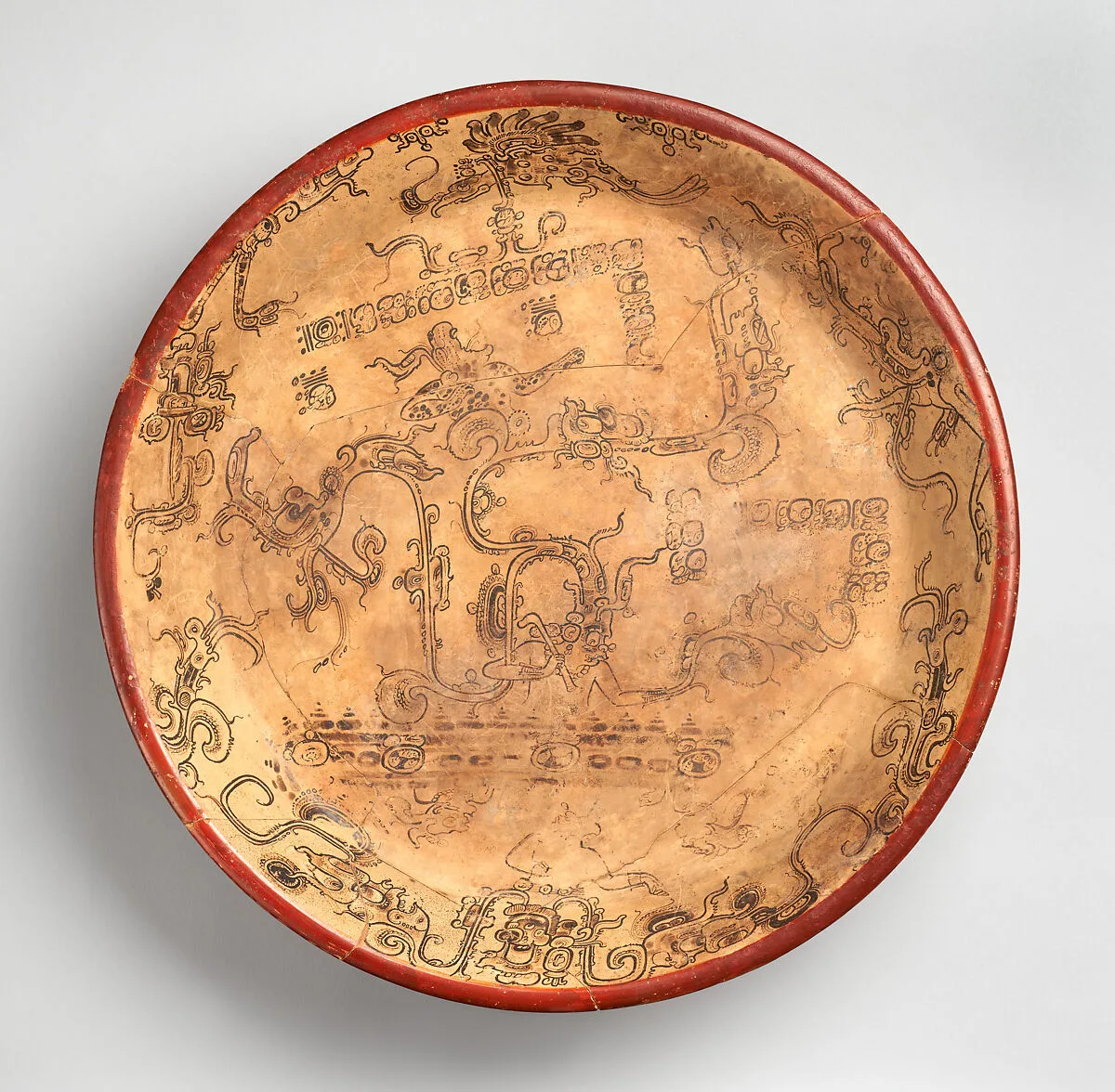 Tripod plate with mythological scene — Unknown
