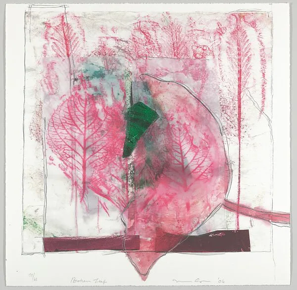 Broken Leaf, from Femfolio — Nancy Azara|Brodsky Center for Innovative Editions|John C. Erickson