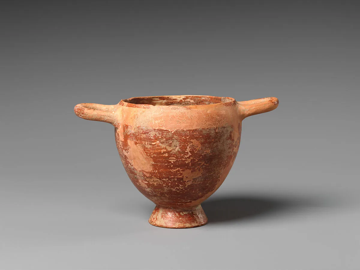 Terracotta skyphos (drinking cup) — Unknown