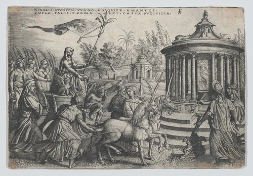 The Triumph of Chastity on Love, from the Triumphs of Petrarch