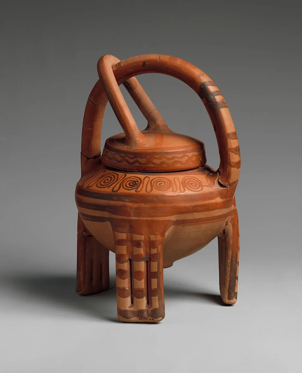 Terracotta "basket vase" — Unknown