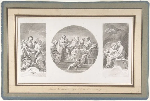 The Mystic Marriage of Saint Catherine; Saint Celestine V Renouncing the Papacy; Saint Catherine Touched by Divine Love