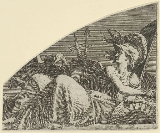 Bellona Seated on her Trophies
