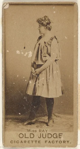Miss Ray, from the Actors and Actresses series (N171) for Old Judge Cigarettes
