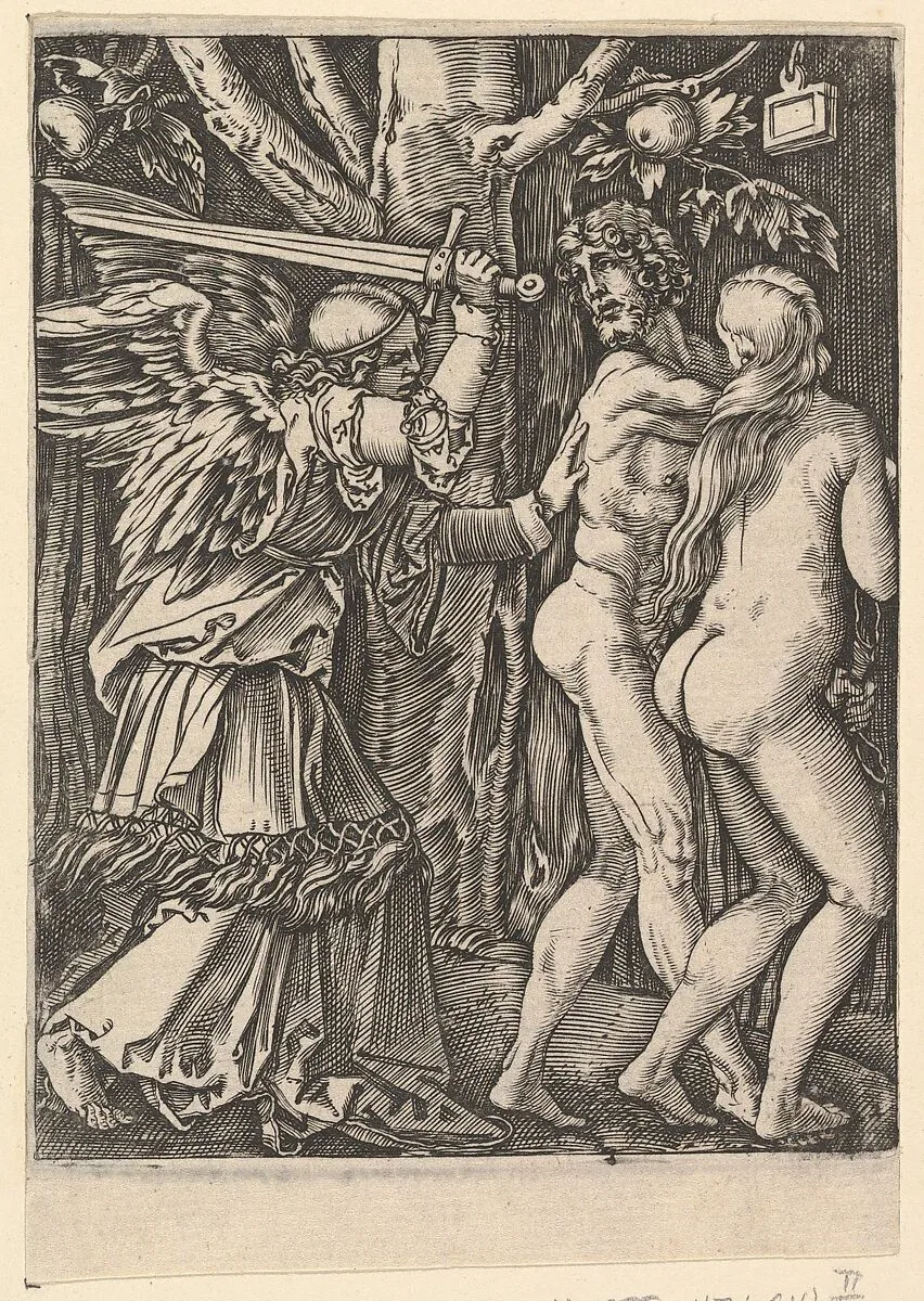 The Expulsion from the Paradise, after Dürer — Marcantonio Raimondi|Albrecht Dürer