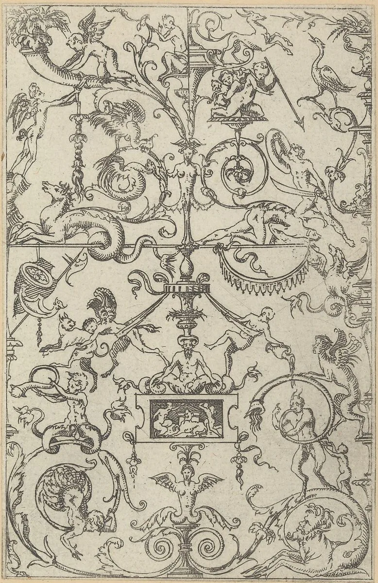 Grotesque Panel — Jacques Androuet Du Cerceau