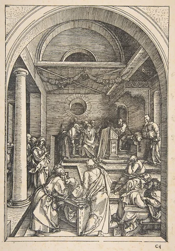 Christ among the Doctors, from "The Life of the Virgin"