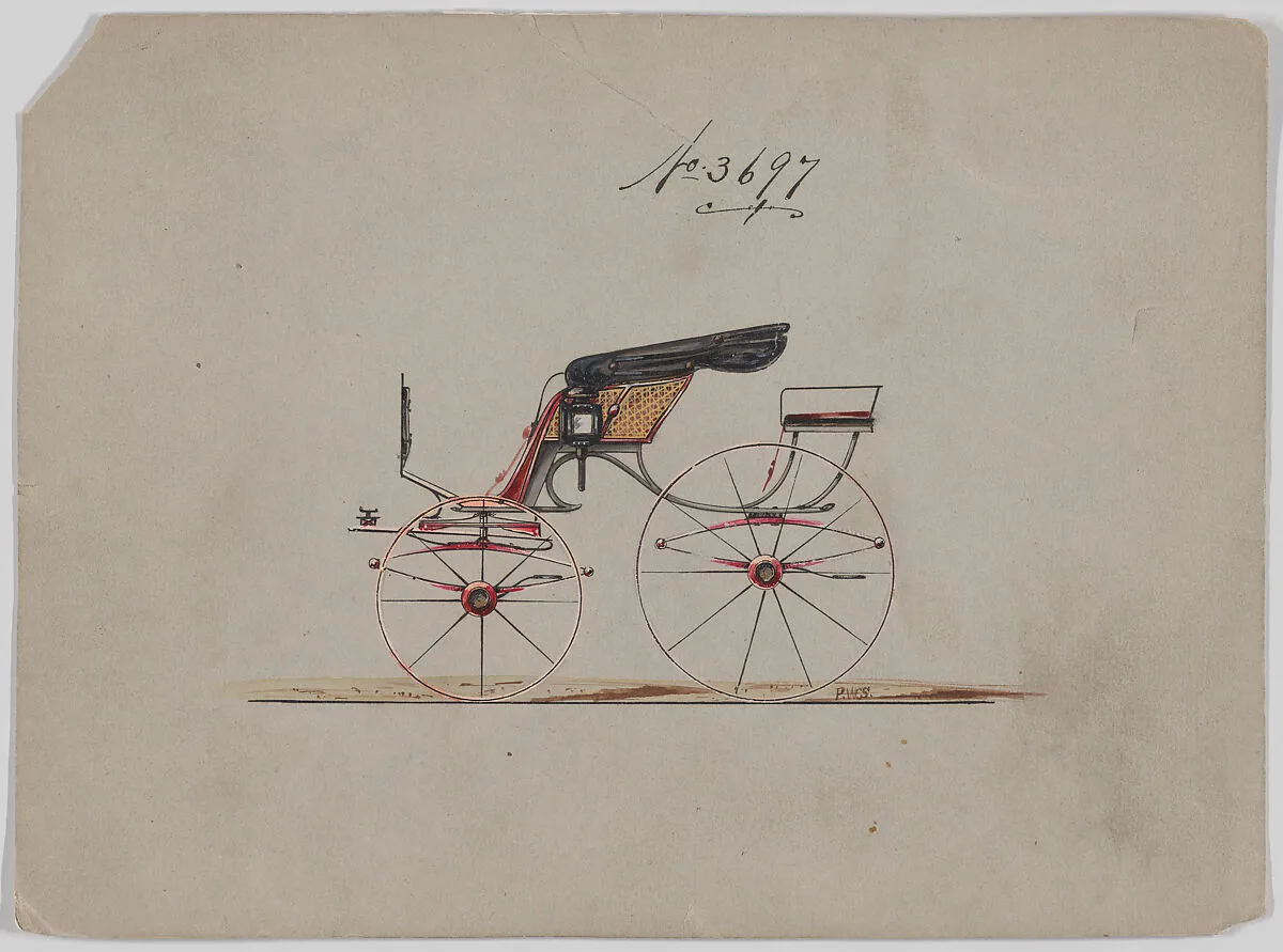 Design for Pony Phaeton, no. 3697 — Brewster & Co.