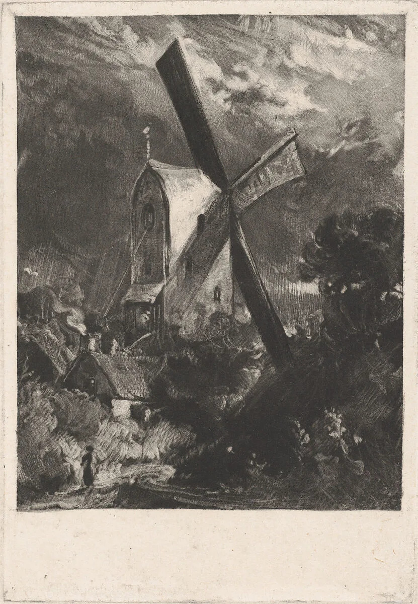 Mill Near Brighton — David Lucas|John Constable
