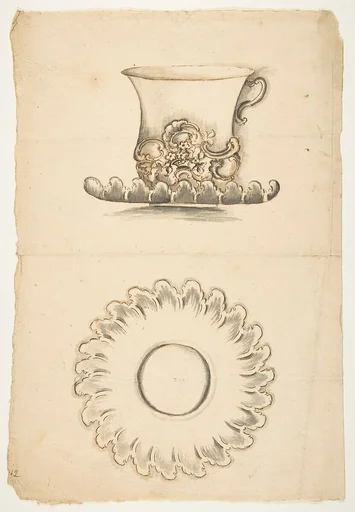 Design for a cup and saucer