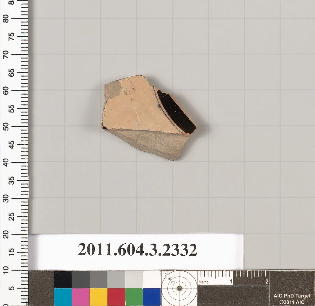 Terracotta fragment of a kylix: eye-cup (drinking cup) — Unknown