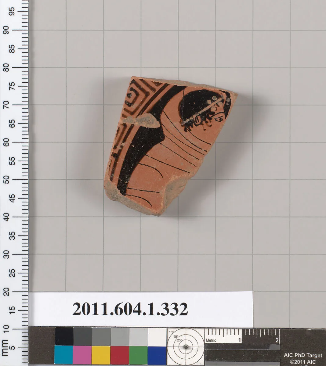 Terracotta fragment of a kylix (drinking cup) — Unknown