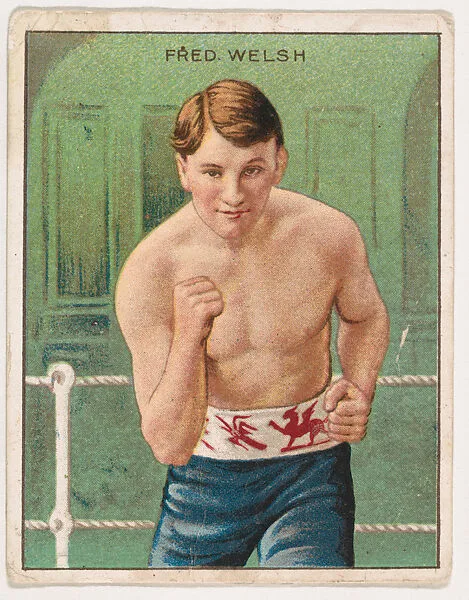 Fred Welsh, from the Champion Pugilists series (T219), issued by Mecca and Hassan Cigarettes — Hassan Cigarettes|Mecca Cigarettes