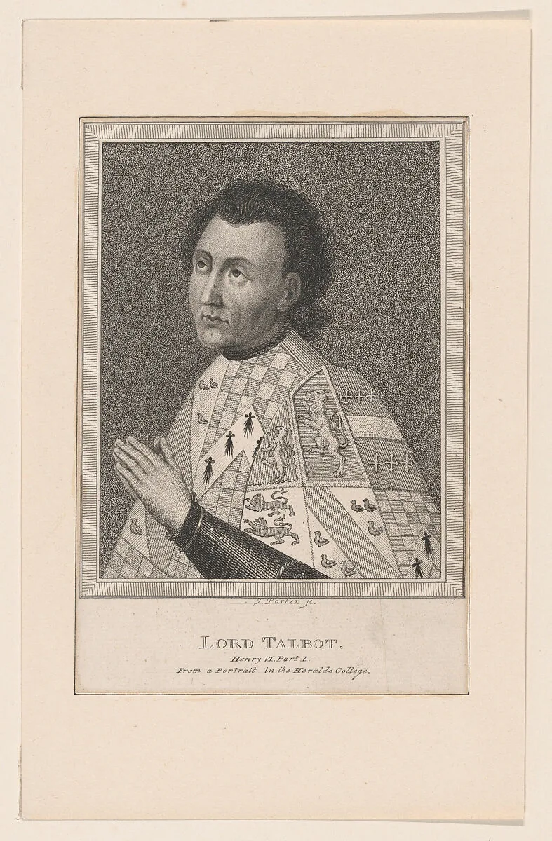 John Talbot, 1st Earl of Shrewsbury and 1st Earl of Waterford — William Shakespeare|John Talbot, 1st Earl of Shrewsbury and 1st Earl of Waterbury|James Parker