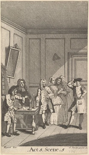 Frontispiece to Moliere's "L'Avare" (The Miser)