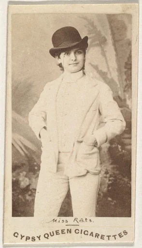 Miss Rats, from the Actors and Actresses series (N171) for Gypsy Queen Cigarettes