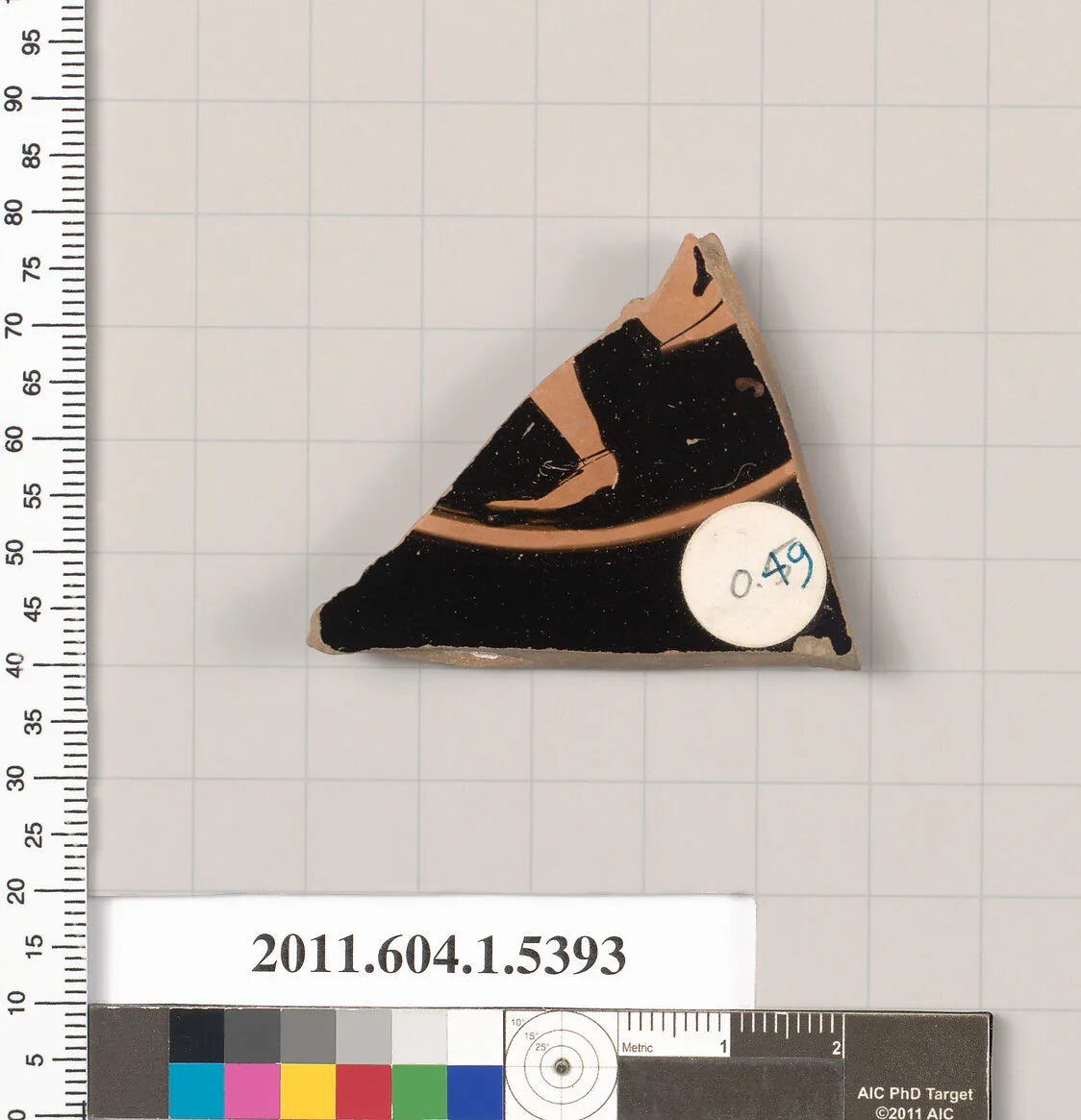Terracotta fragment of a kylix (drinking cup) — Unknown