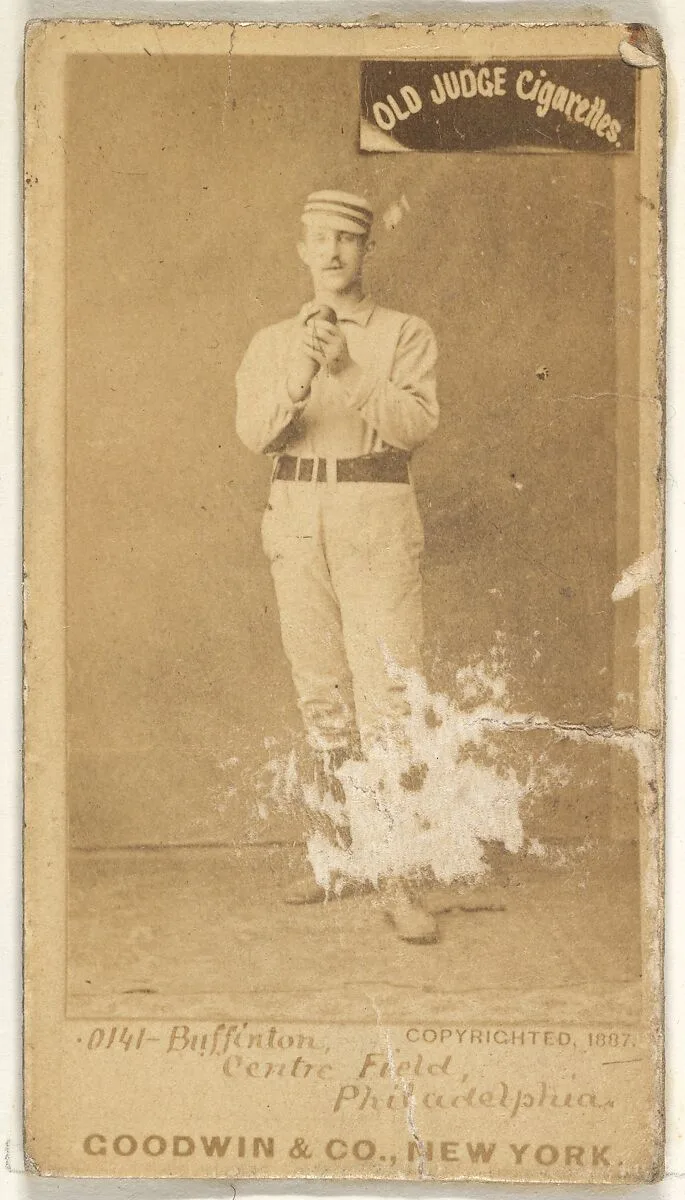 Charles G. Buffington, Center Field, Philadelphia, from the Old Judge series (N172) for Old Judge Cigarettes — Goodwin & Company