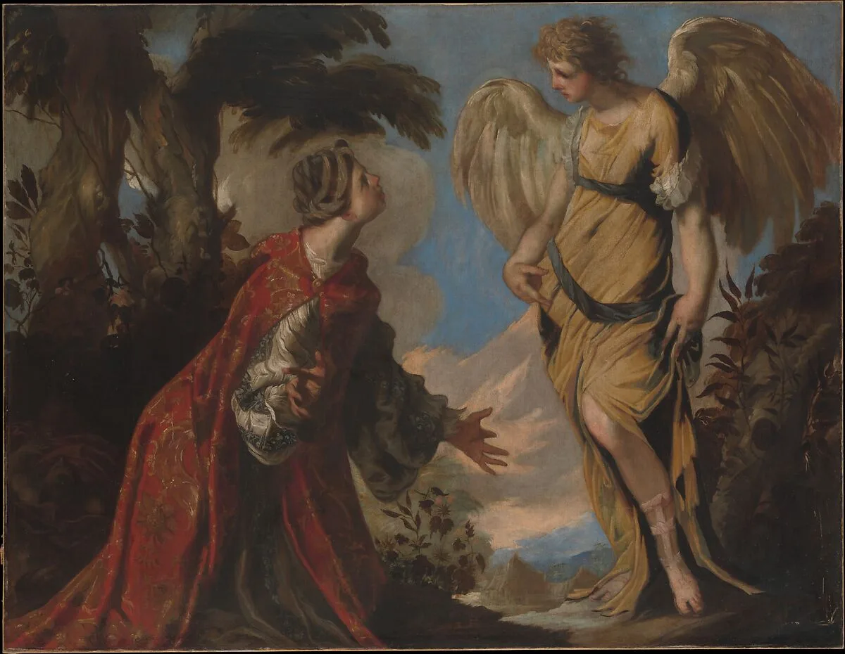 Hagar and the Angel — Francesco Maffei