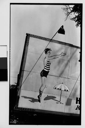 [Billboard of Woman Diver in the Bronx, New York City]