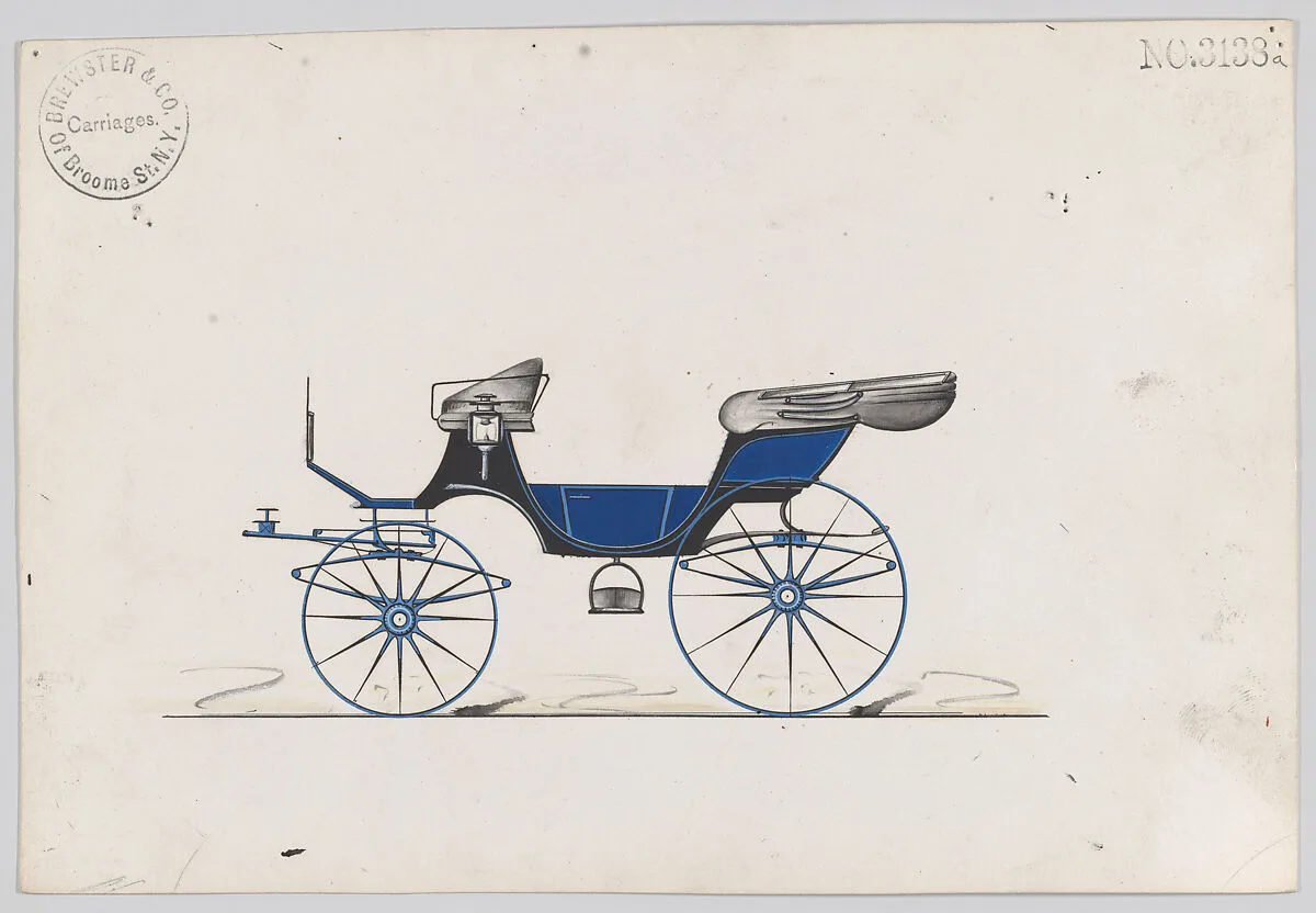 Design for Cabriolet, no. 3138a — Brewster & Co.