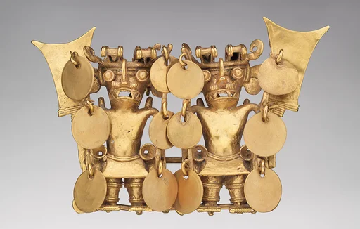 Double Bat-Head Figure Pendant