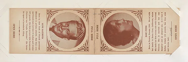 Gene Raymond and Zasu Pitts from Star Folders Special Cards (W439) — Unknown