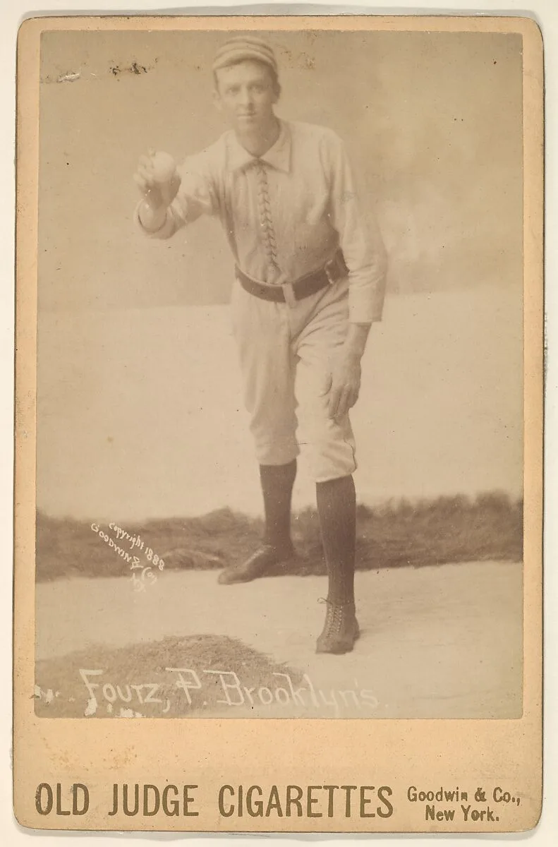 David Luther Foutz, Pitcher, Brooklyn, from the series Old Judge Cigarettes — Goodwin & Company