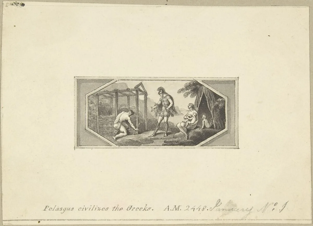 Pelasgus Civilizes the Greeks — Edward Francis Burney