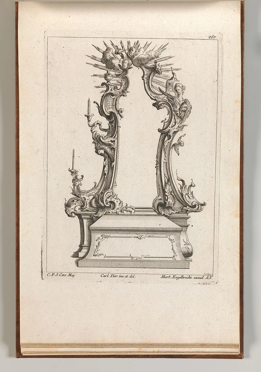 Design for an Altar, Plate 4 from an Untitled Series of Designs for Altars — Carl Pier|Jacob Gottlieb Thelot|Martin Engelbrecht