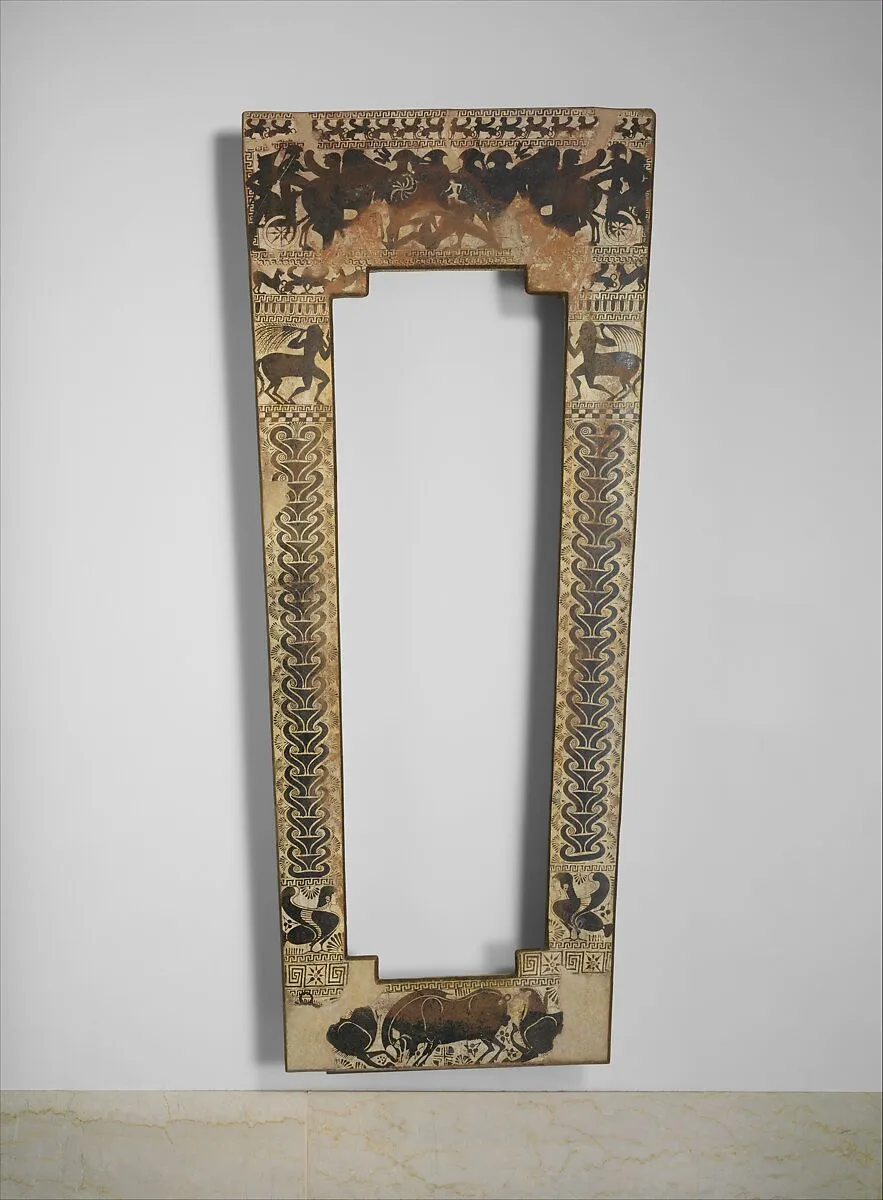 Terracotta sarcophagus rim — Unknown