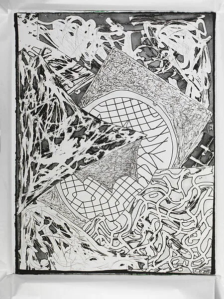 Swan Engraving II — Frank Stella