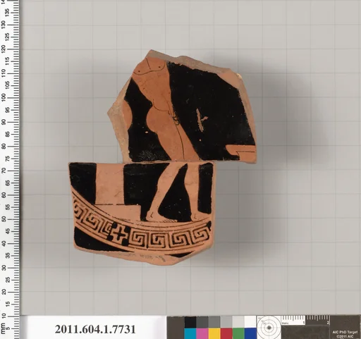 Terracotta fragment of a kylix (drinking cup)