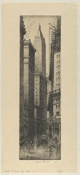 Dusk, William Street — Albert E. Flanagan
