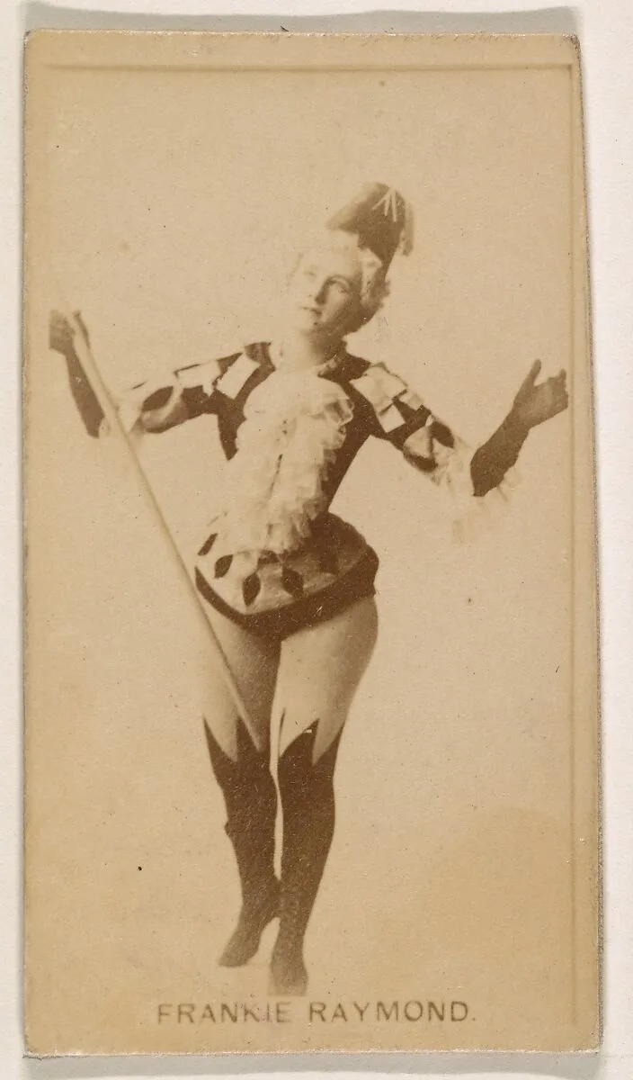 Frankie Raymond, from the Actresses series (N245) issued by Kinney Brothers to promote Sweet Caporal Cigarettes — Kinney Brothers Tobacco Company