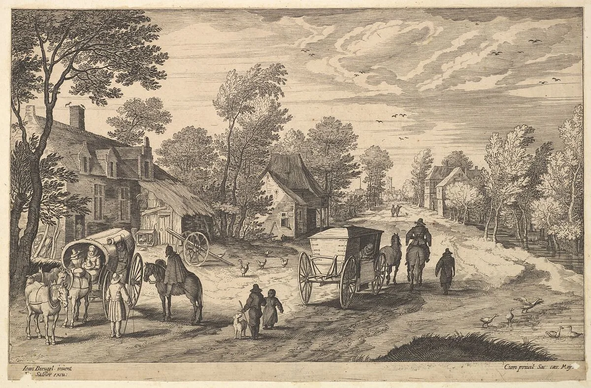 Path Through a Village — Aegidius Sadeler II|Jan Brueghel the Elder