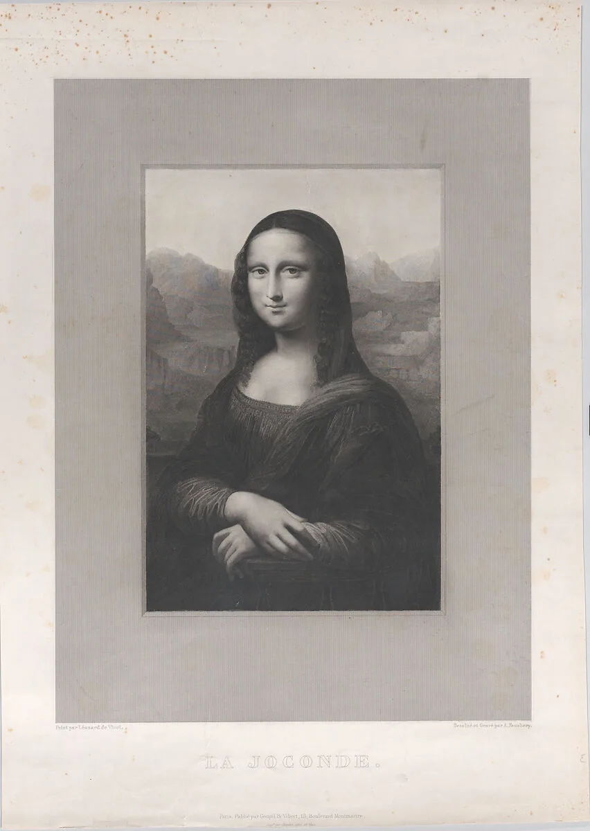 Mona Lisa (La Joconde) — Leonardo da Vinci|Goupil et Vibert|Augustine Fauchery|F. Chardon, Ainé