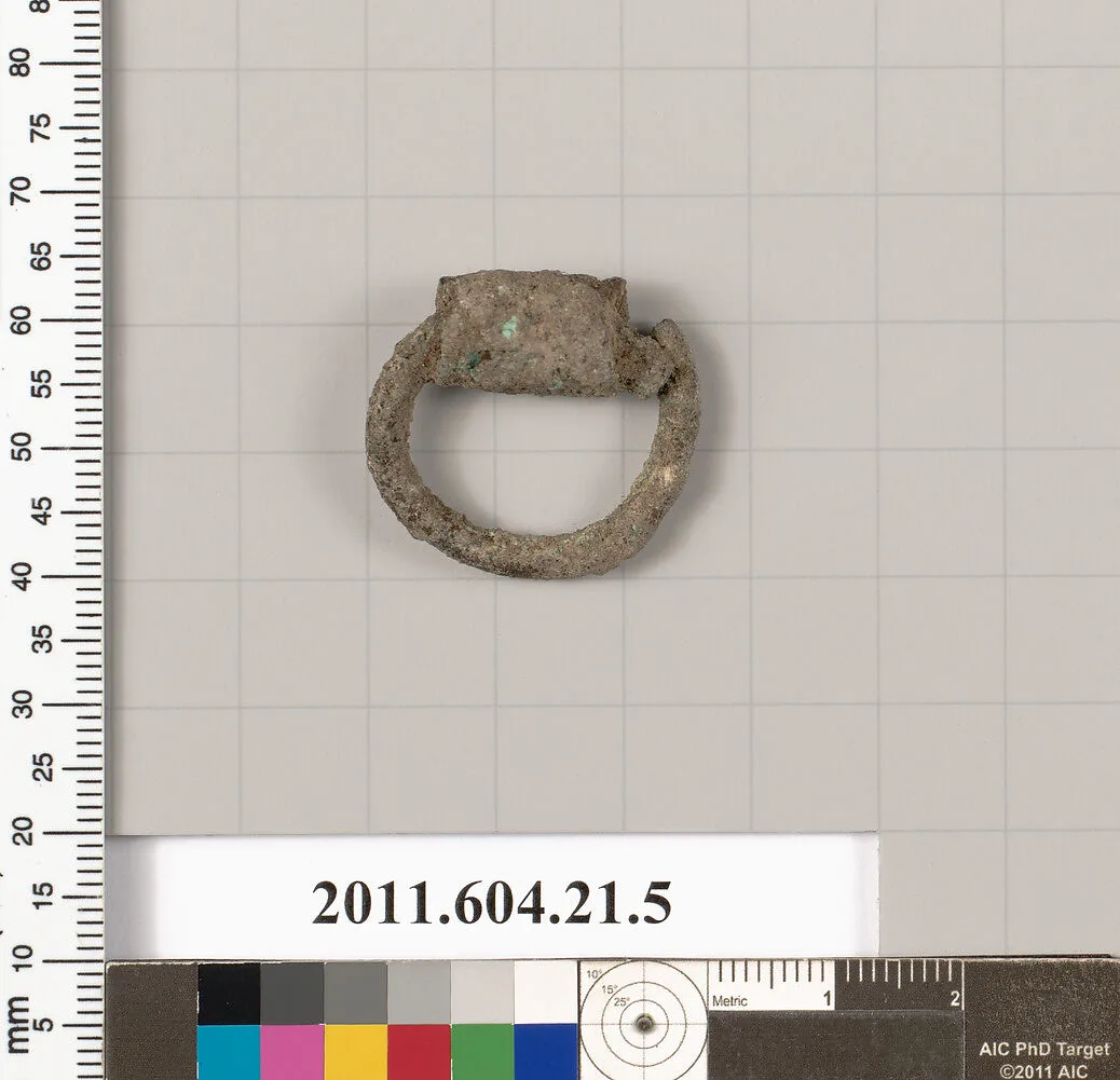 Bronze ring or pendant — Unknown