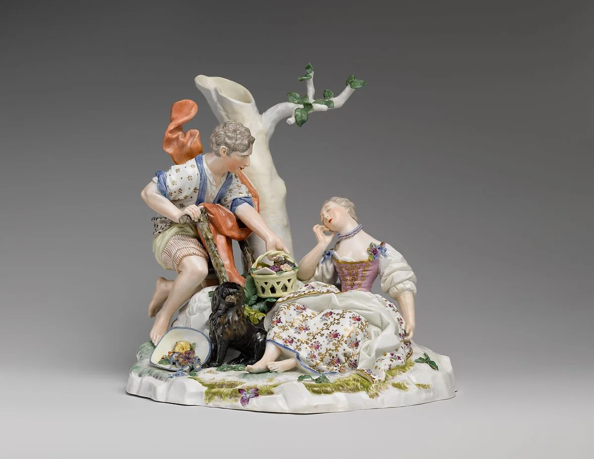 Le Panier Mistérieux — Fulda Pottery and Porcelain Manufactory|François Boucher