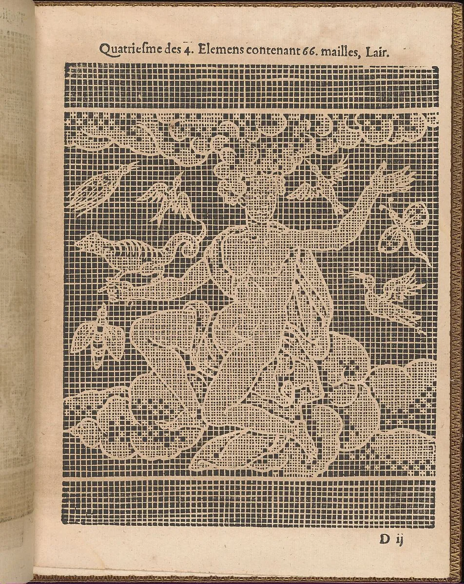 La Pratique de l'Aiguille, page 13 (recto) — Marie de Medici|Jean Le Clerc|Matthias Mignerak|Pierre Firens