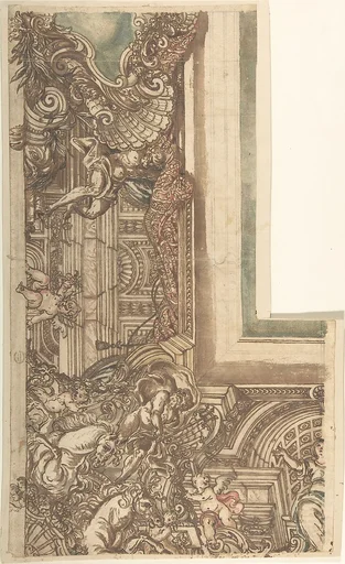Ceiling Design with Neptune in Corner