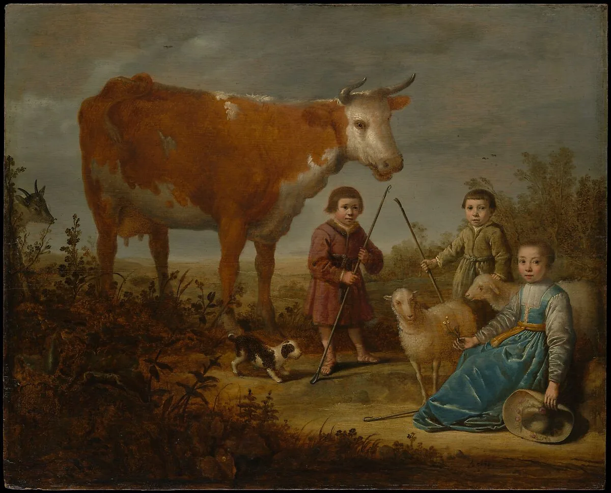Children and a Cow — Aelbert Cuyp