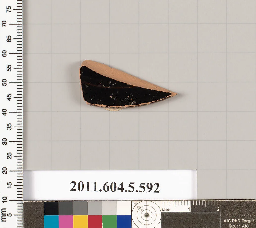 Terracotta fragment of a kylix (drinking cup) — Unknown